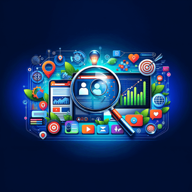 SEO analytics and technical audit illustration